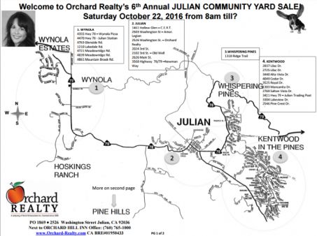 2016 Julian Yard Sale