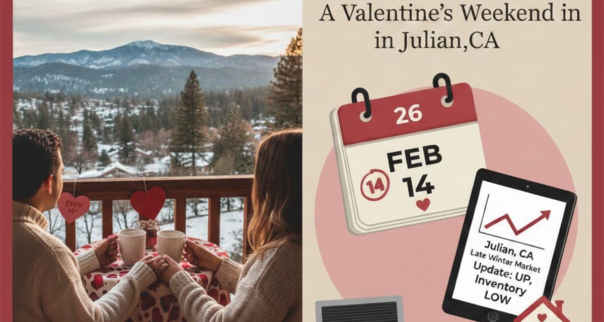 Romance & Real Estate: A Valentine’s Weekend in Julian + Late Winter Market Update